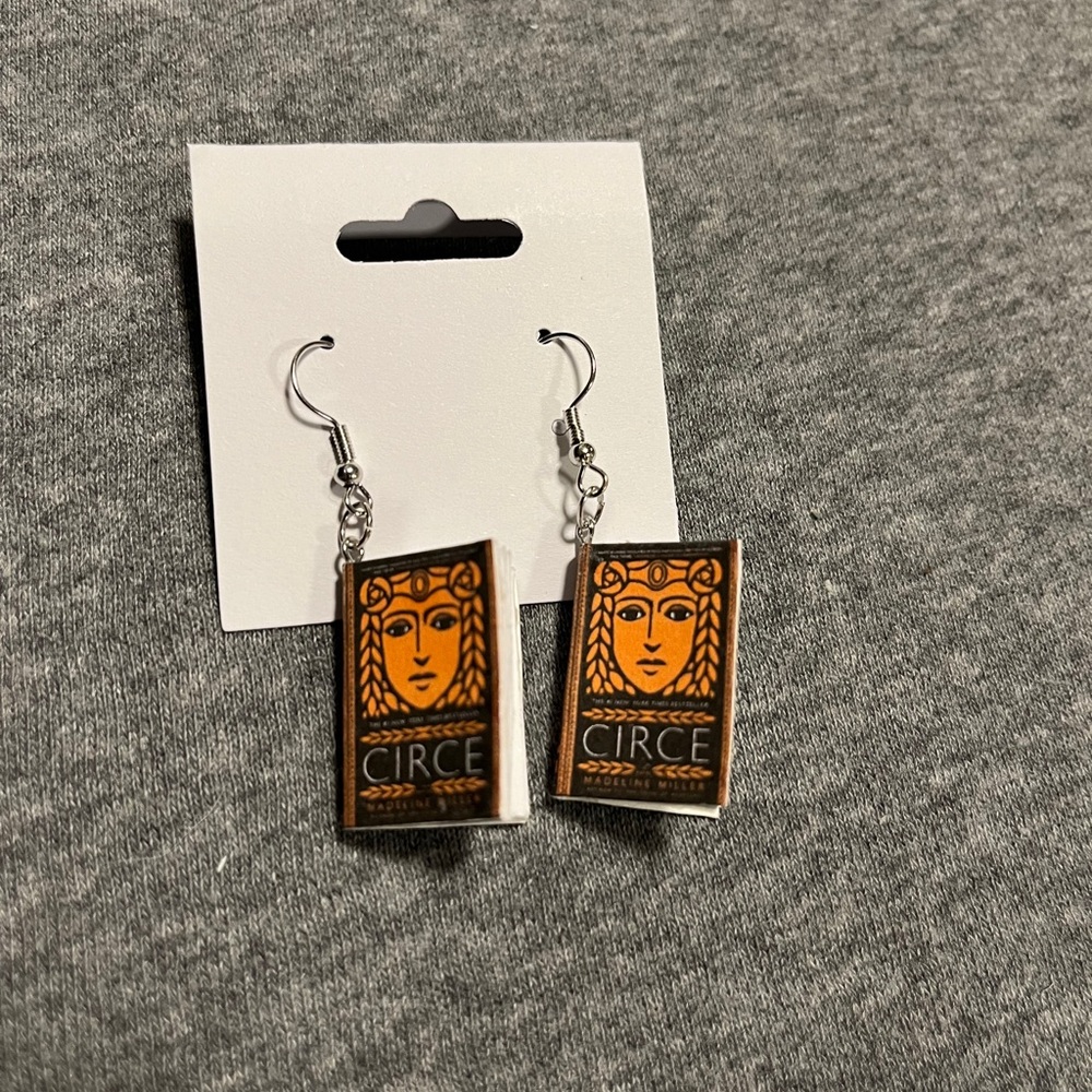 Circe mini book earrings